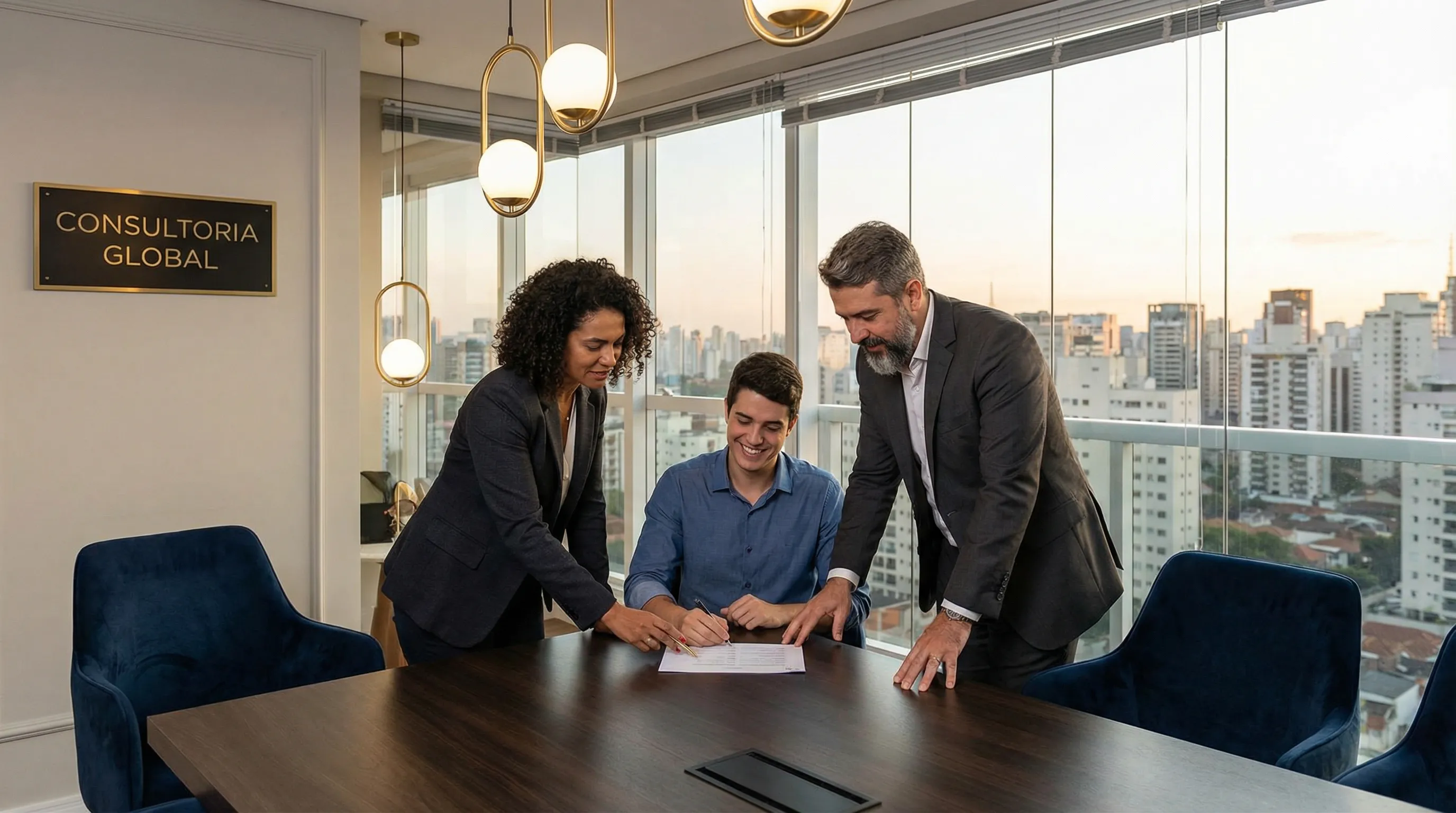 Equipe Conexão em reunião
